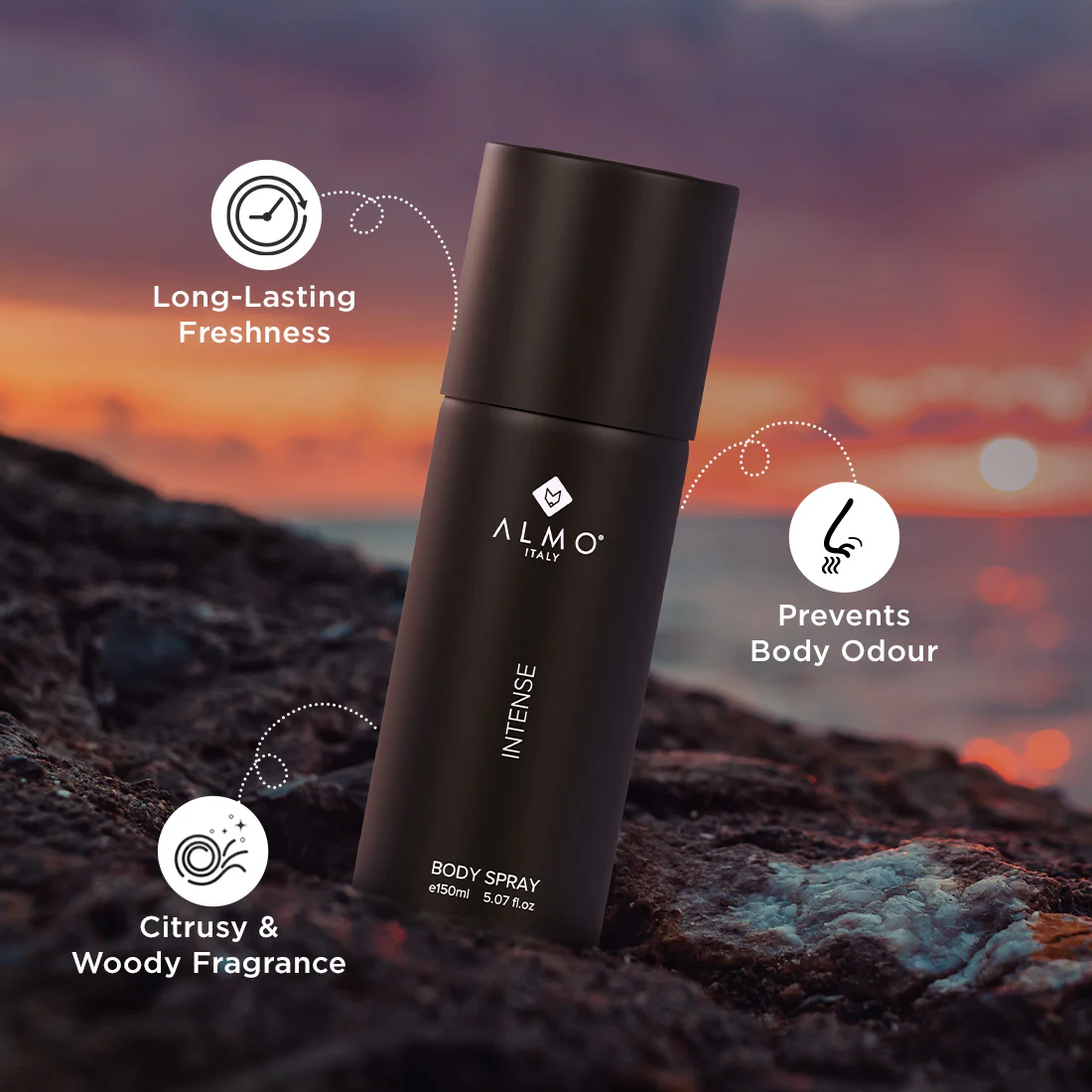 Almo Italy | Intense Body Spray (150ml) - Image 4