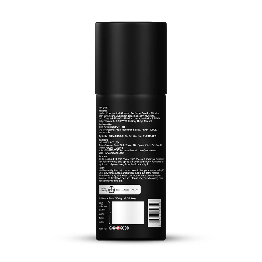 Almo Italy | Intense Body Spray (150ml) - Image 5