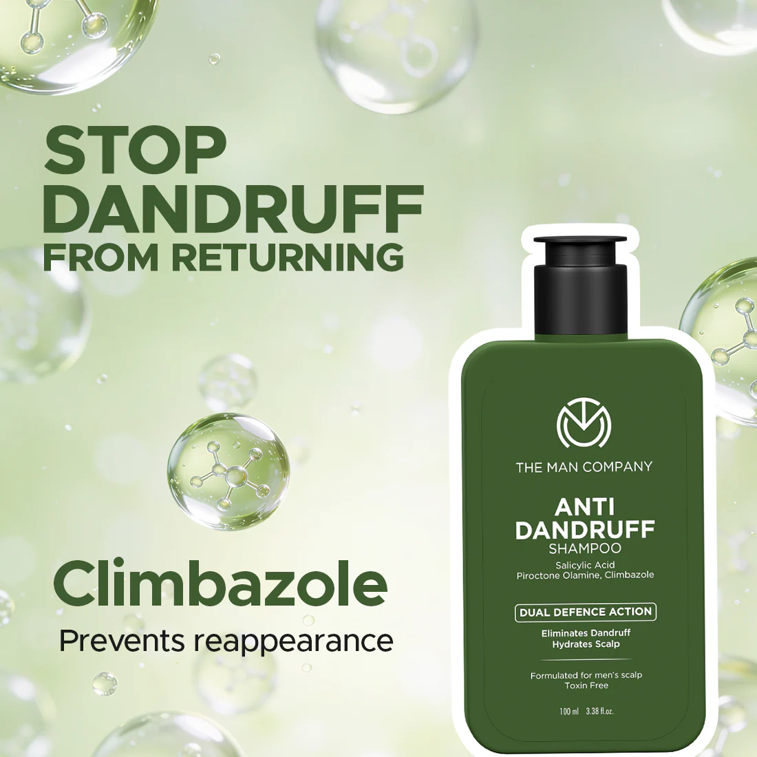 Anti-Dandruff Shampoo for Men | Salicylic Acid | Flake Control from First Wash (100ml) - Image 5