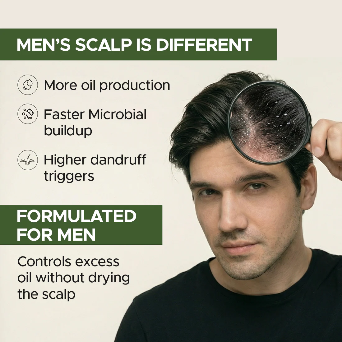 Anti-Dandruff Shampoo for Men | Salicylic Acid | Flake Control from First Wash (100ml) - Image 6