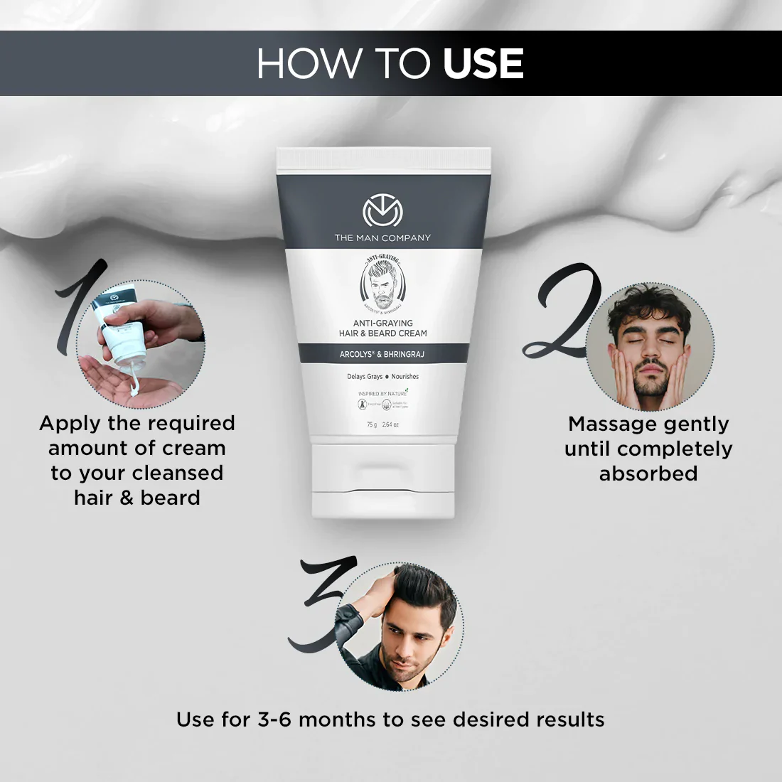 Anti-Graying Hair & Beard Cream | Arcolys & Bhringraj - Image 7