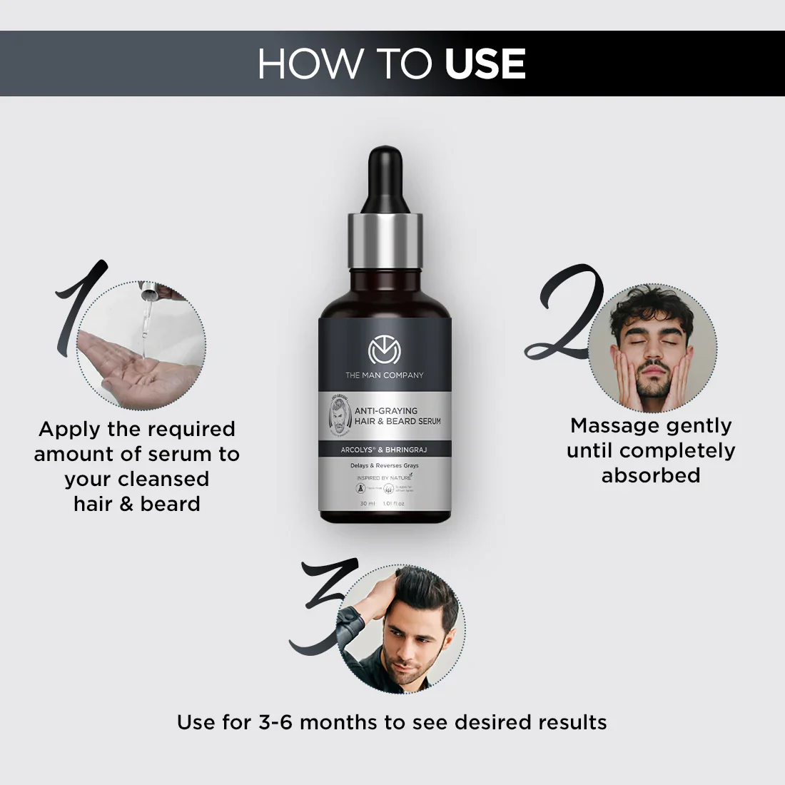 Anti-Graying Hair & Beard Serum | Arcolys & Bhringraj - Image 7