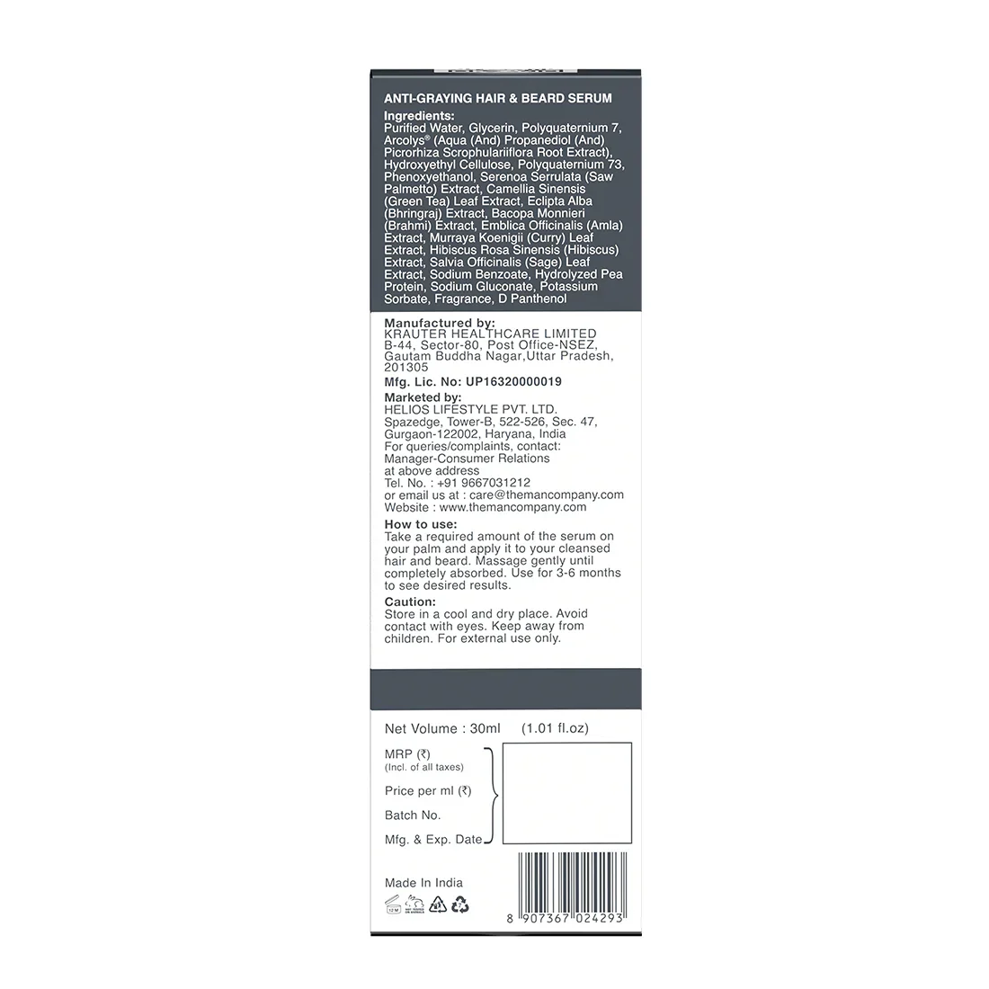 Anti-Graying Hair & Beard Serum | Arcolys & Bhringraj - Image 9