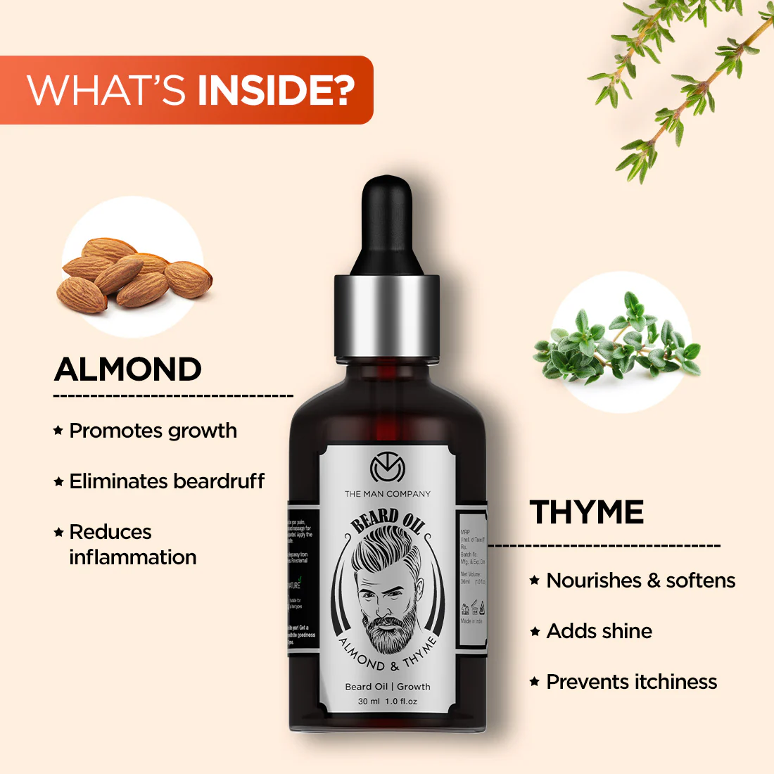 Beard Oil | Almond & Thyme - Image 2