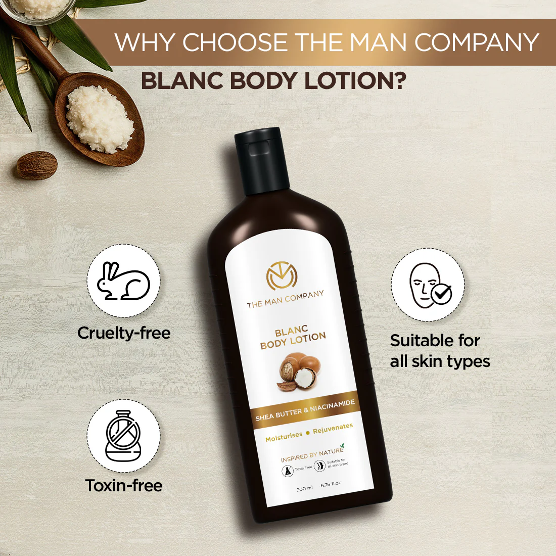 Blanc Body Lotion | Shea Butter & Niacinamide (200 ML) - Image 5
