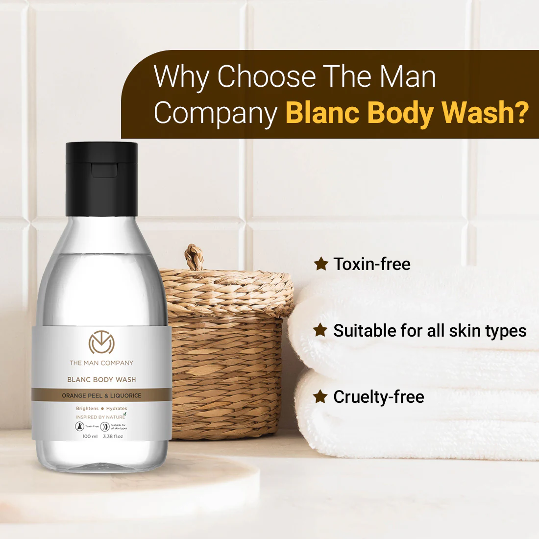 Blanc Body Wash | Orange Peel & Liquorice (100ml) - Image 5