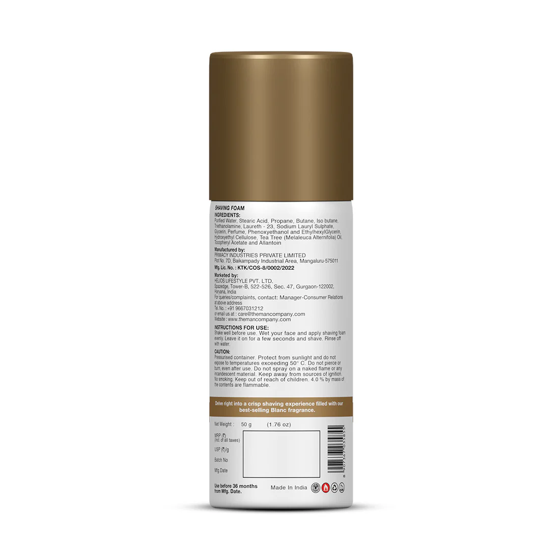 Blanc Shaving Foam (50g) - Image 6