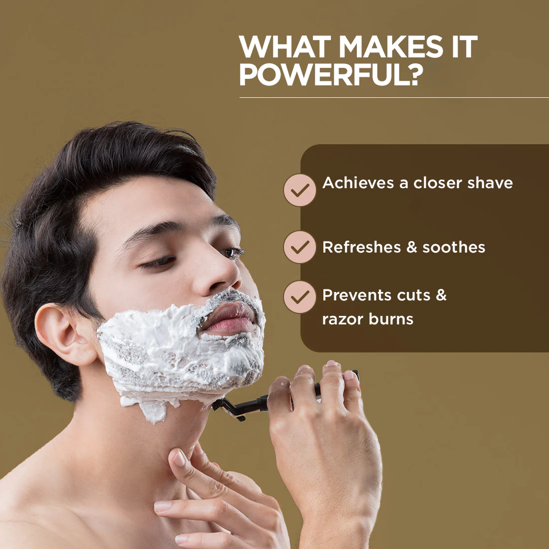Blanc Shaving Foam | Glycerin & Vitamin E (400g) - Image 3