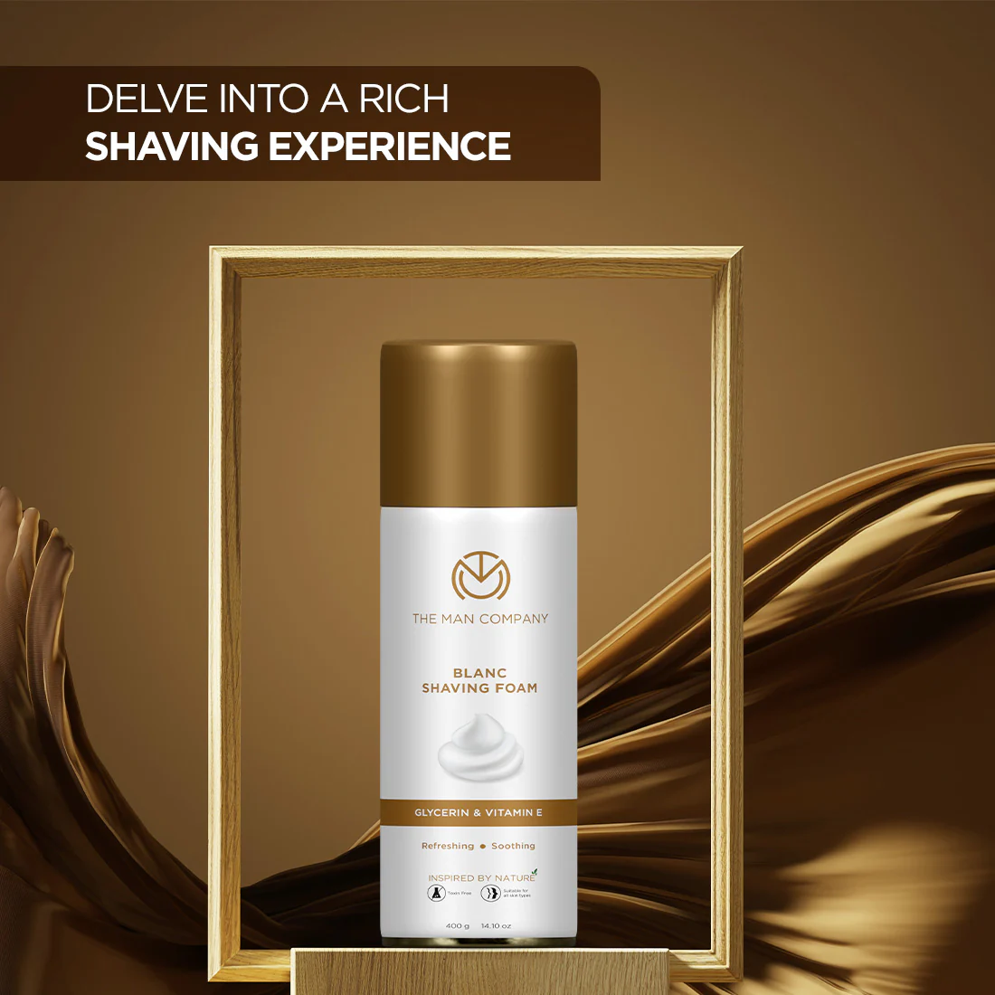 Blanc Shaving Foam | Glycerin & Vitamin E (400g) - Image 8