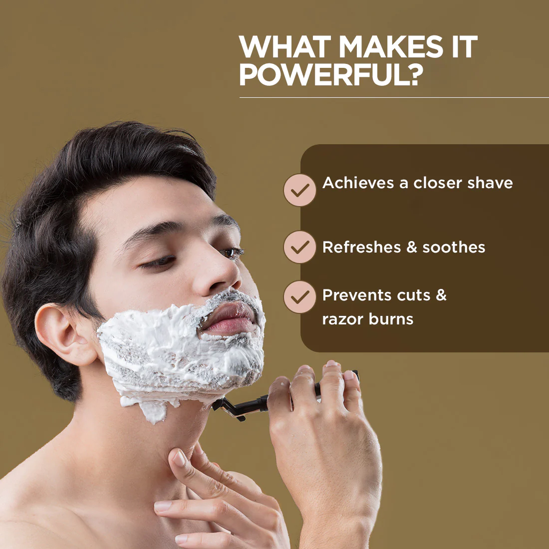 Blanc Shaving Foam | Glycerin & Vitamin E (50g) - Image 10