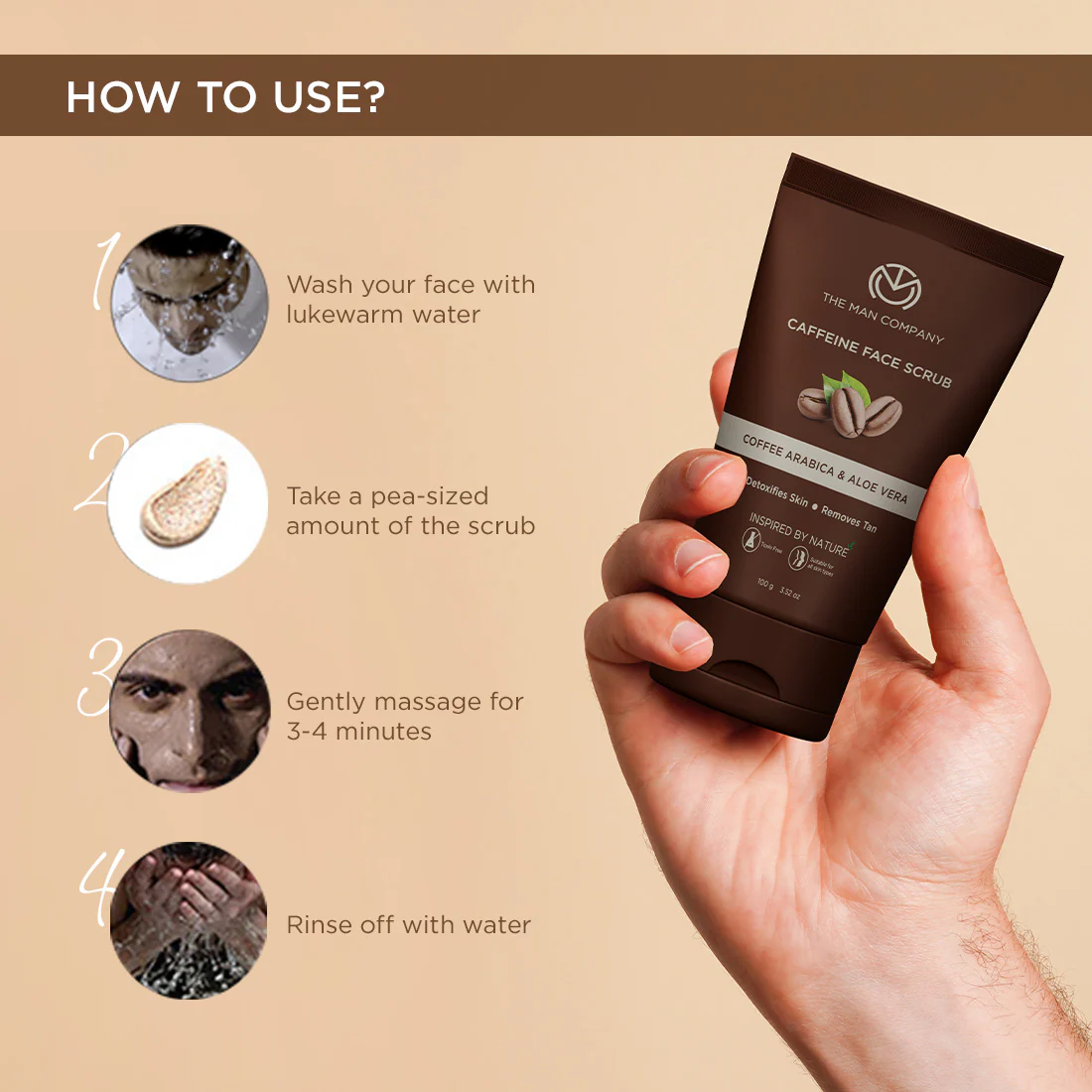 Caffeine Face Scrub | Coffee Arabica & Aloe Vera - Image 4