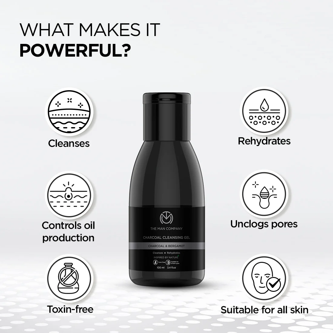 Charcoal Cleansing Gel | Charcoal & Bergamot - Image 3