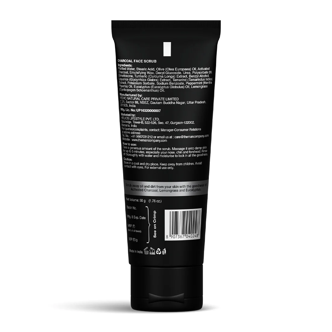 Charcoal Face Scrub (50ml) - Image 7