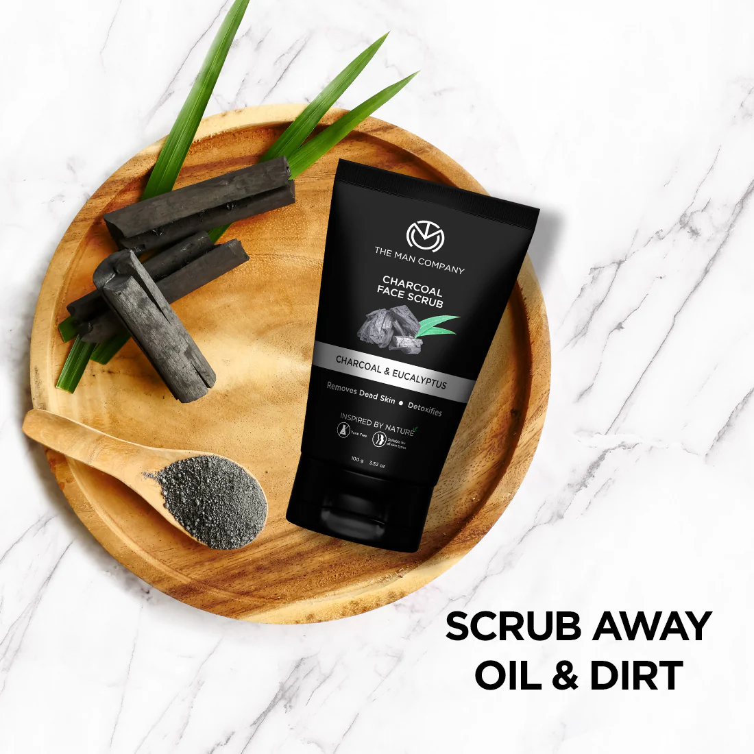 Charcoal Face Scrub | Charcoal & Eucalyptus (100g) - Image 6