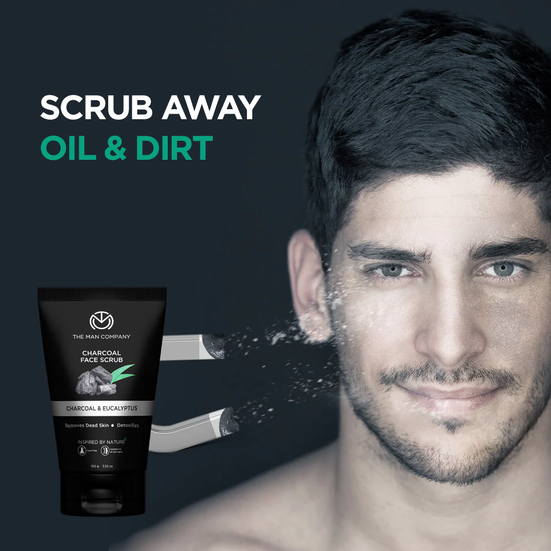Charcoal Face Scrub | Charcoal & Eucalyptus (100g) - Image 8