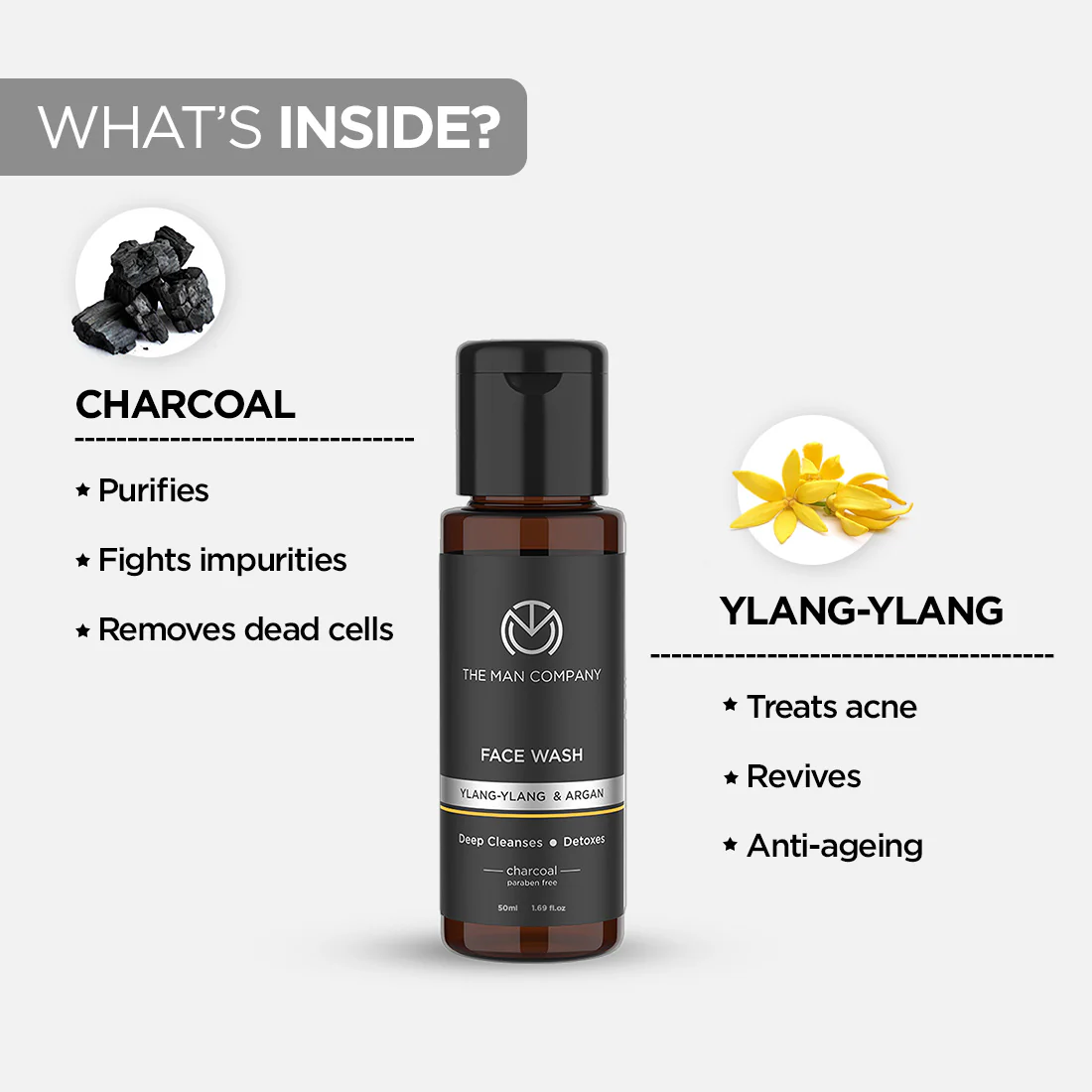 Charcoal Face Wash (50ml) - Image 2