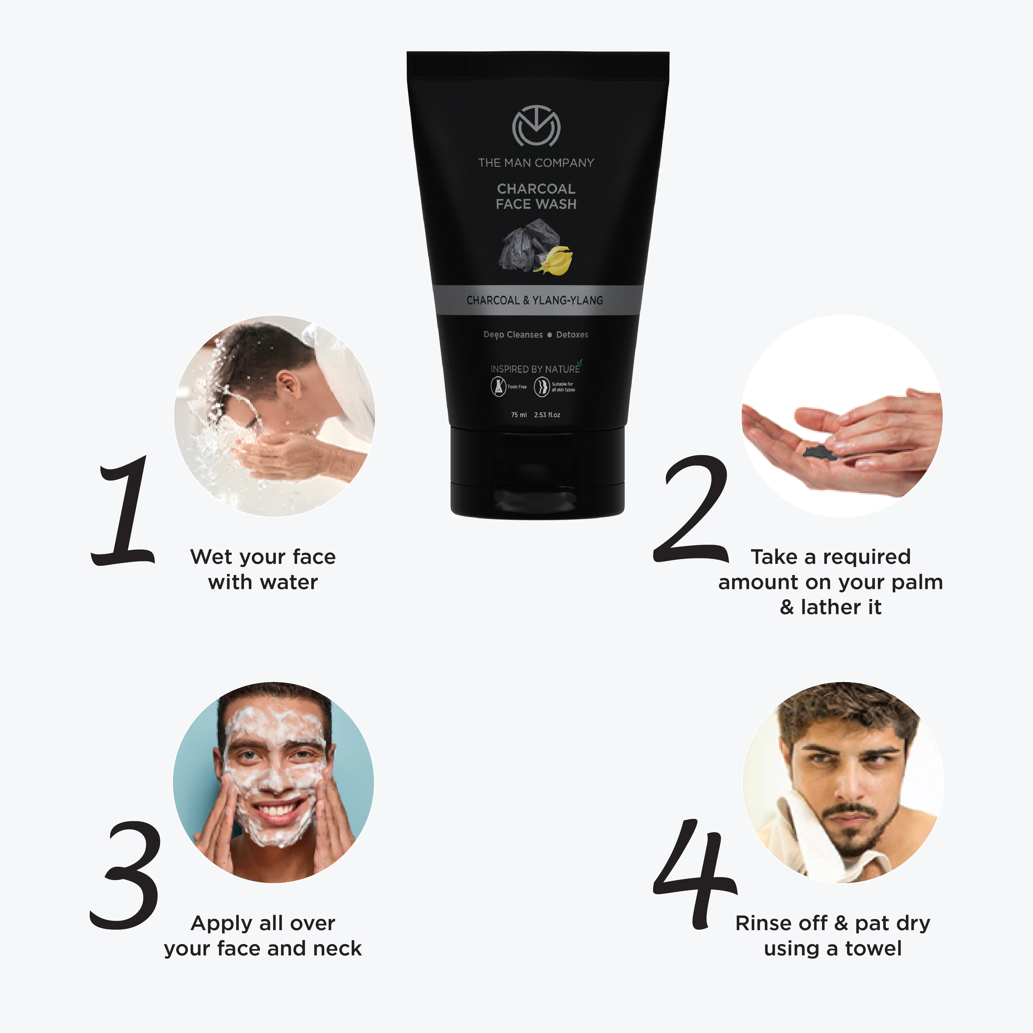 Charcoal Face Wash (75ml) - Image 9