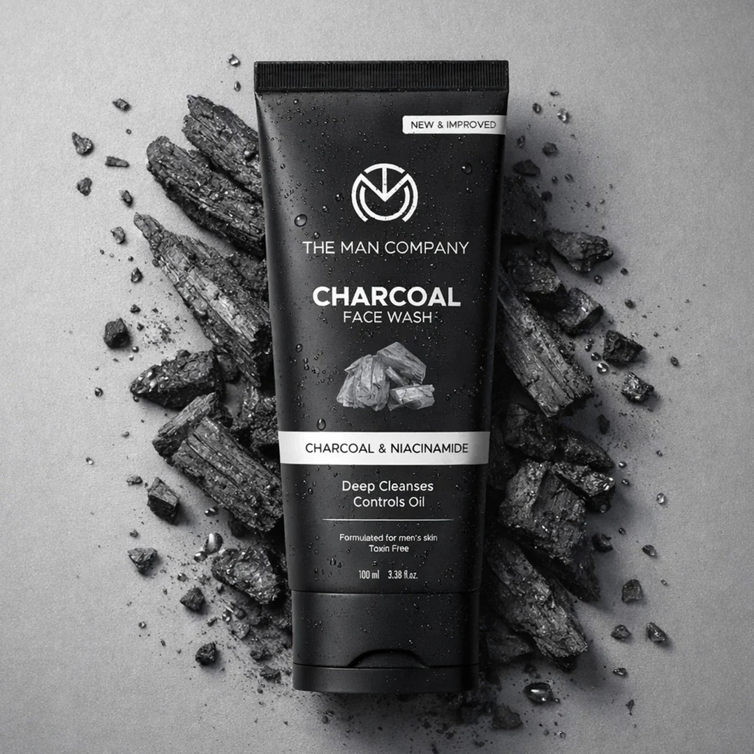 Charcoal Face Wash for Men – Charcoal & Niacinamide | Deep Cleansing & Oil Control - Image 2