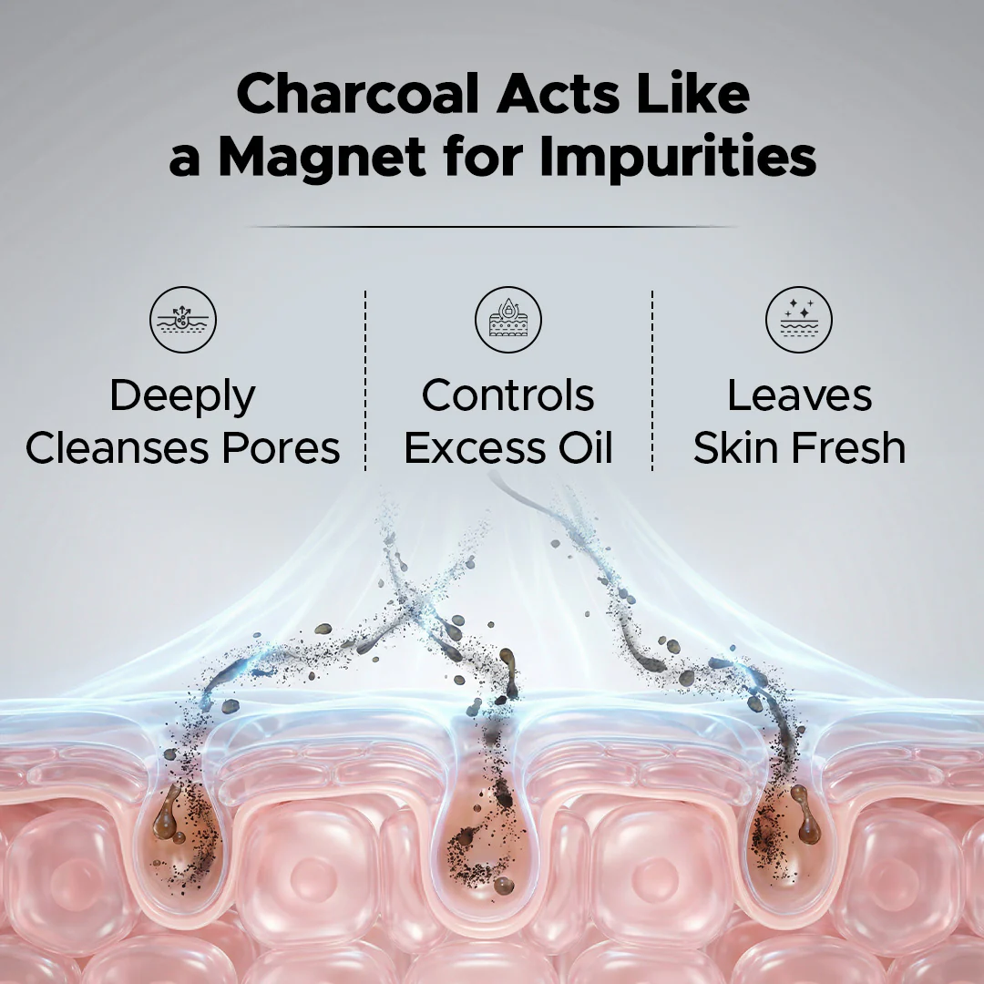 Charcoal Face Wash for Men – Charcoal & Niacinamide | Deep Cleansing & Oil Control - Image 4