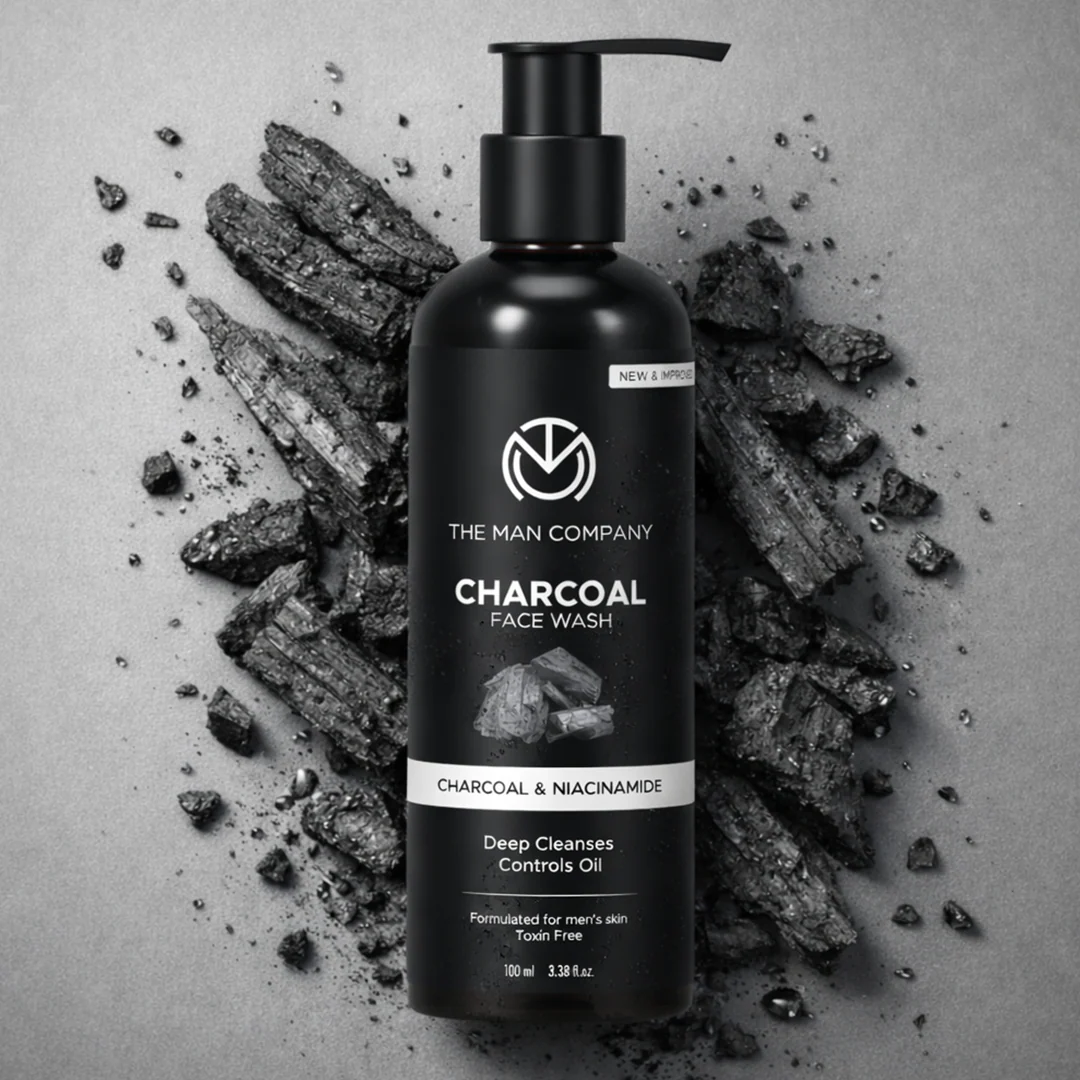 Charcoal Face Wash for Men – Charcoal & Niacinamide | Deep Cleansing & Oil Control - Image 2