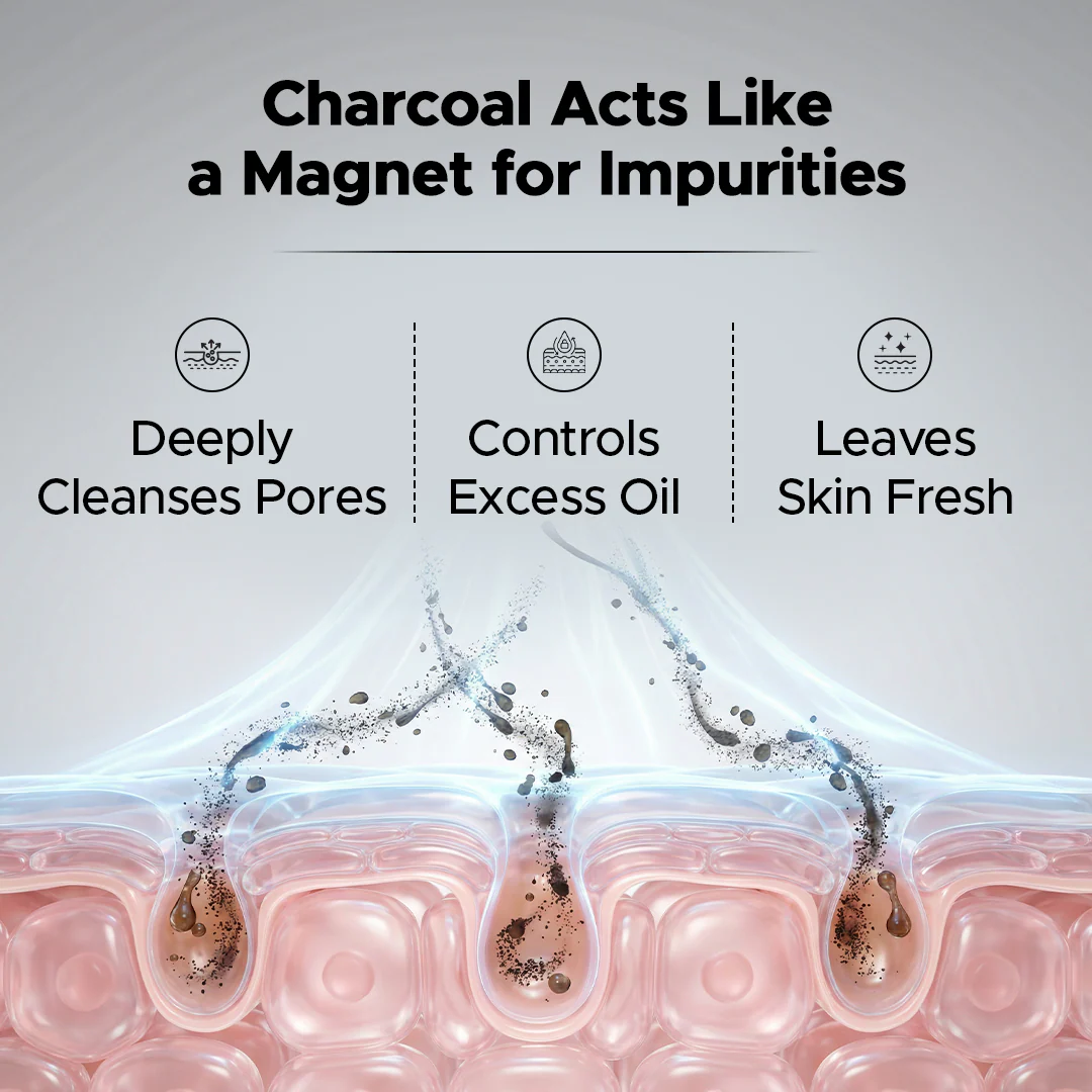 Charcoal Face Wash for Men – Charcoal & Niacinamide | Deep Cleansing & Oil Control - Image 4