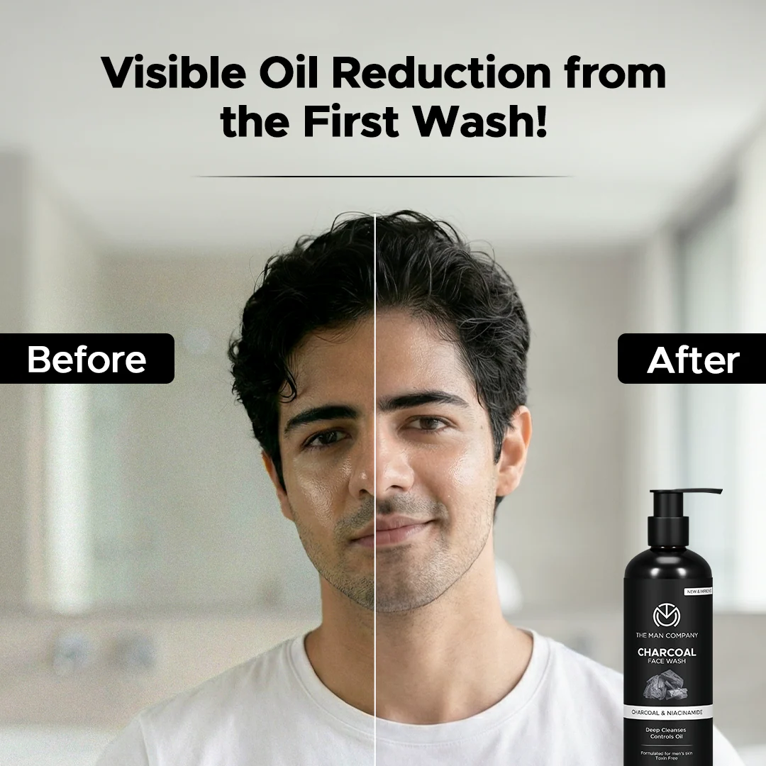 Charcoal Face Wash for Men – Charcoal & Niacinamide | Deep Cleansing & Oil Control - Image 8