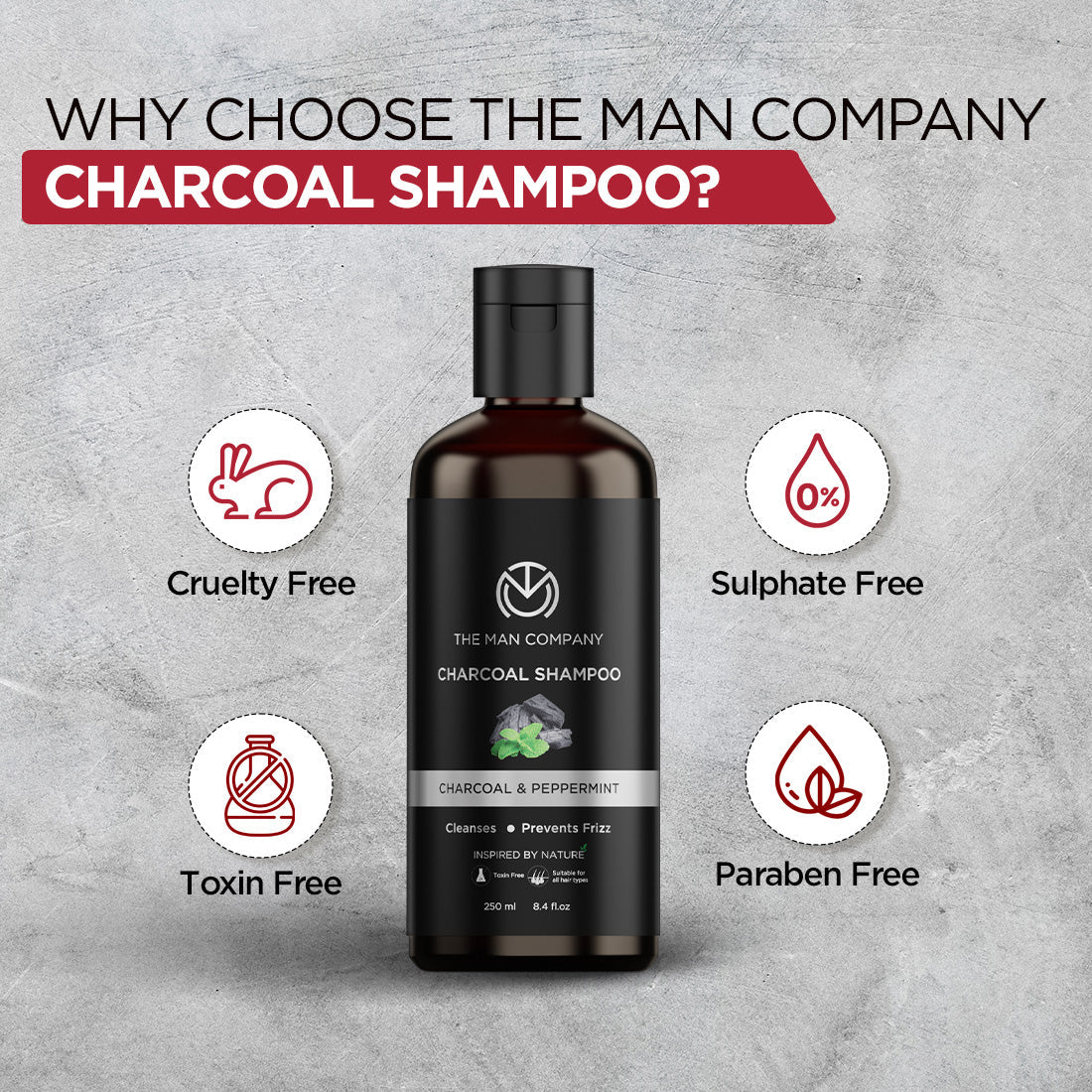 Charcoal Shampoo (250ml) - Image 4