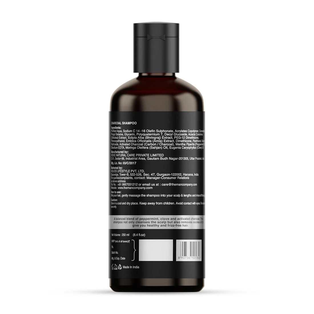 Charcoal Shampoo (250ml) - Image 7