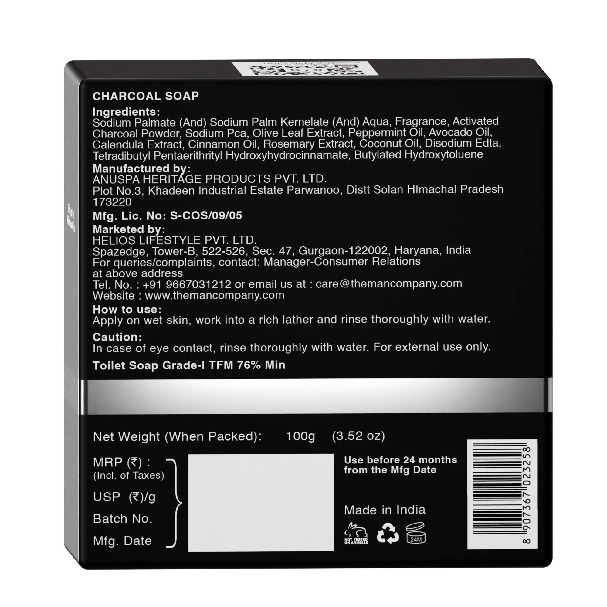 Charcoal Soap | Charcoal & Coconut (Pack of 2) - Image 8