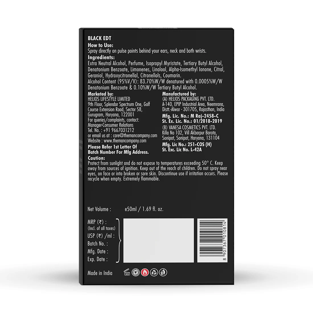 EDT | Black (50ml) - Image 11