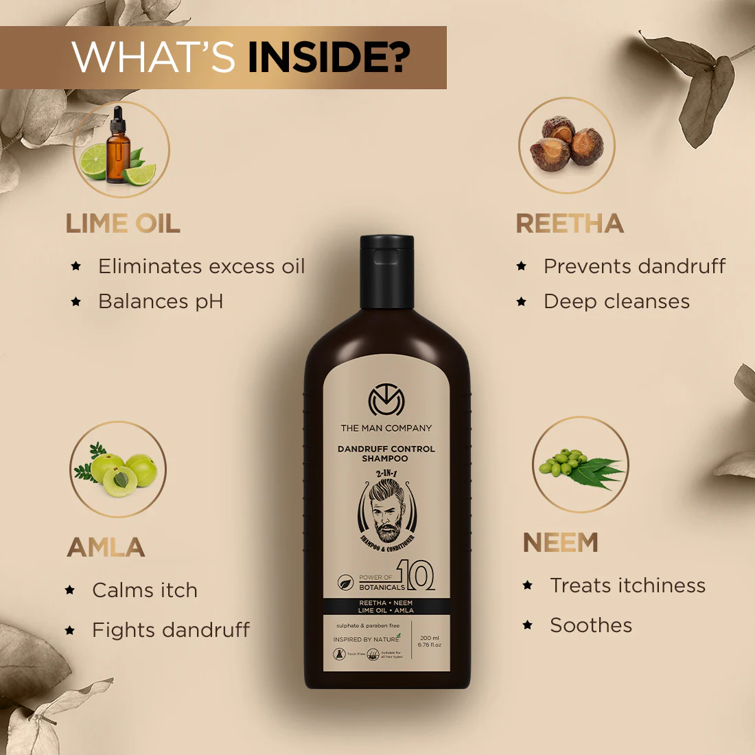 Dandruff Control 2-in-1 Shampoo & Conditioner | Power of Ten Botanicals - Image 4