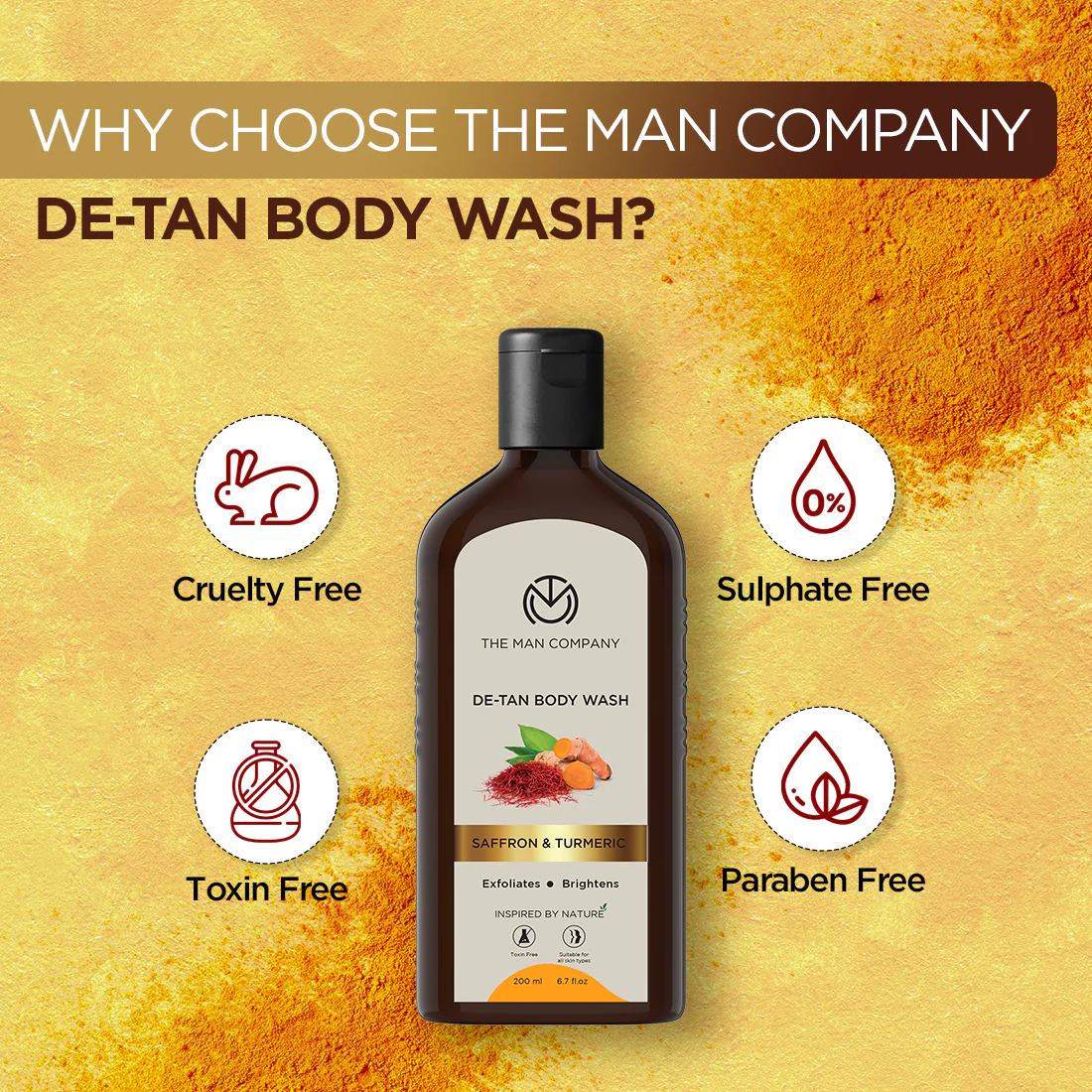 De-Tan Body Wash I Saffron & Turmeric - Image 11