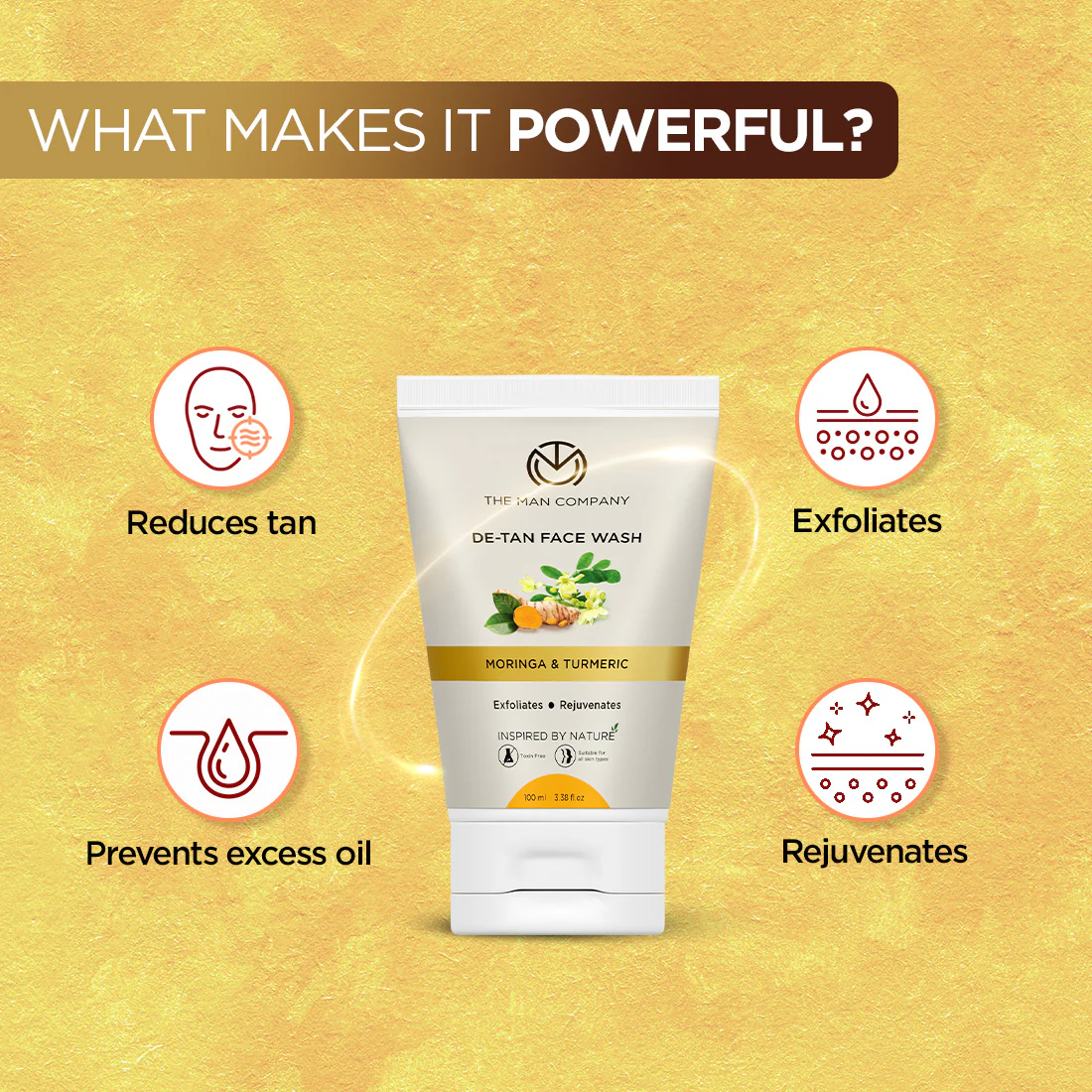De-Tan Face Wash I Moringa & Turmeric - Image 4