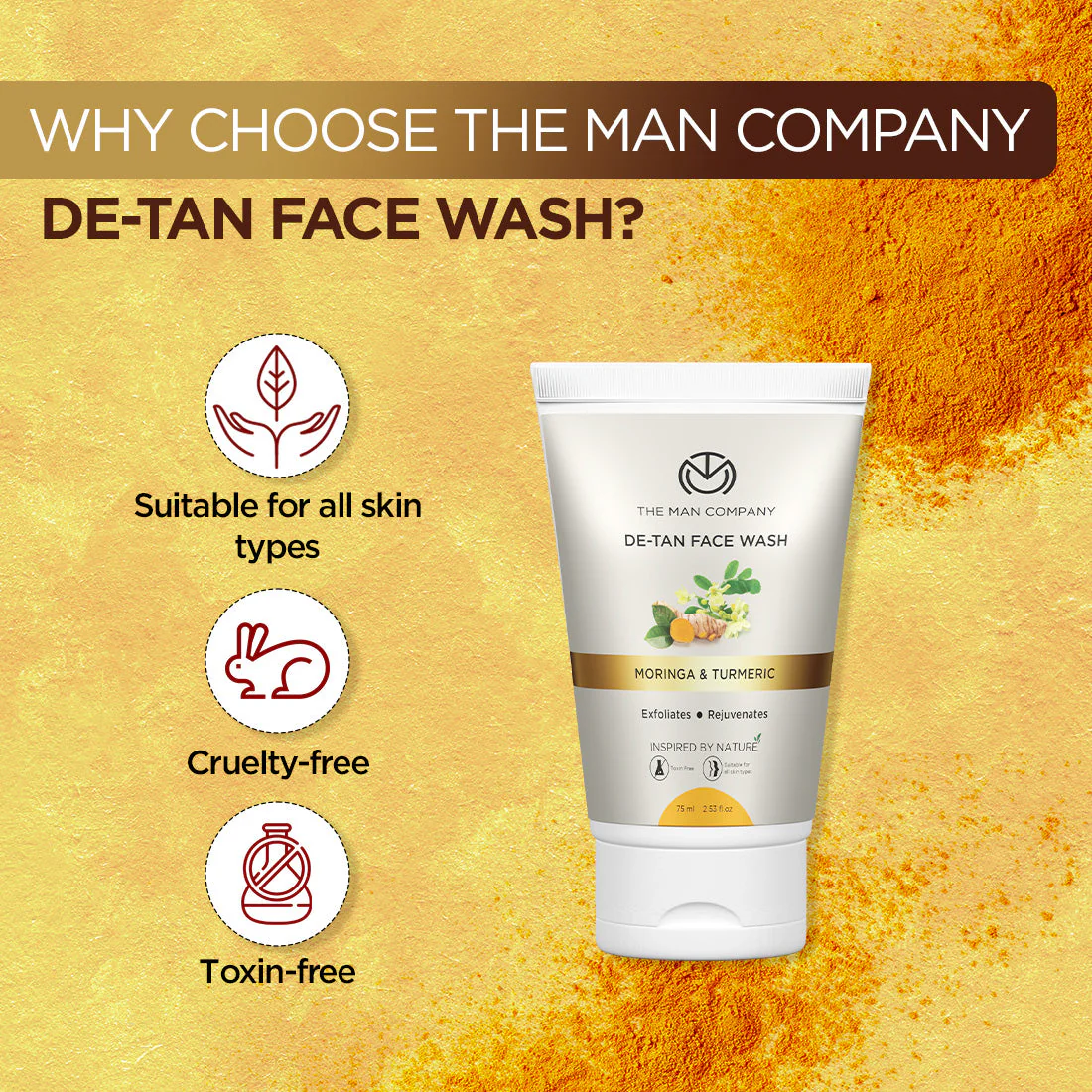 De-Tan Face Wash (75ml) - Image 4
