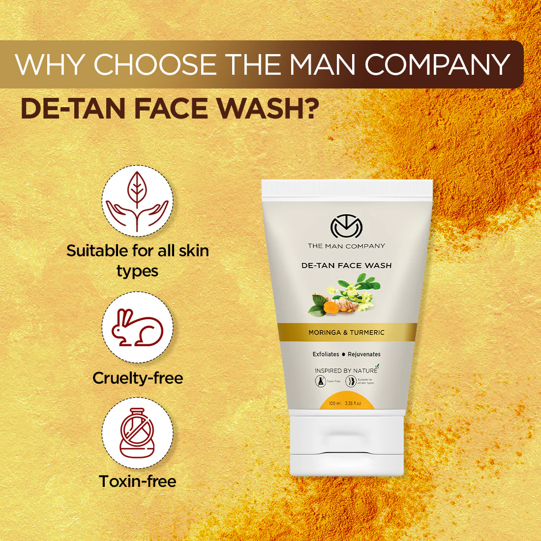 De-Tan Face Wash I Moringa & Turmeric - Image 5