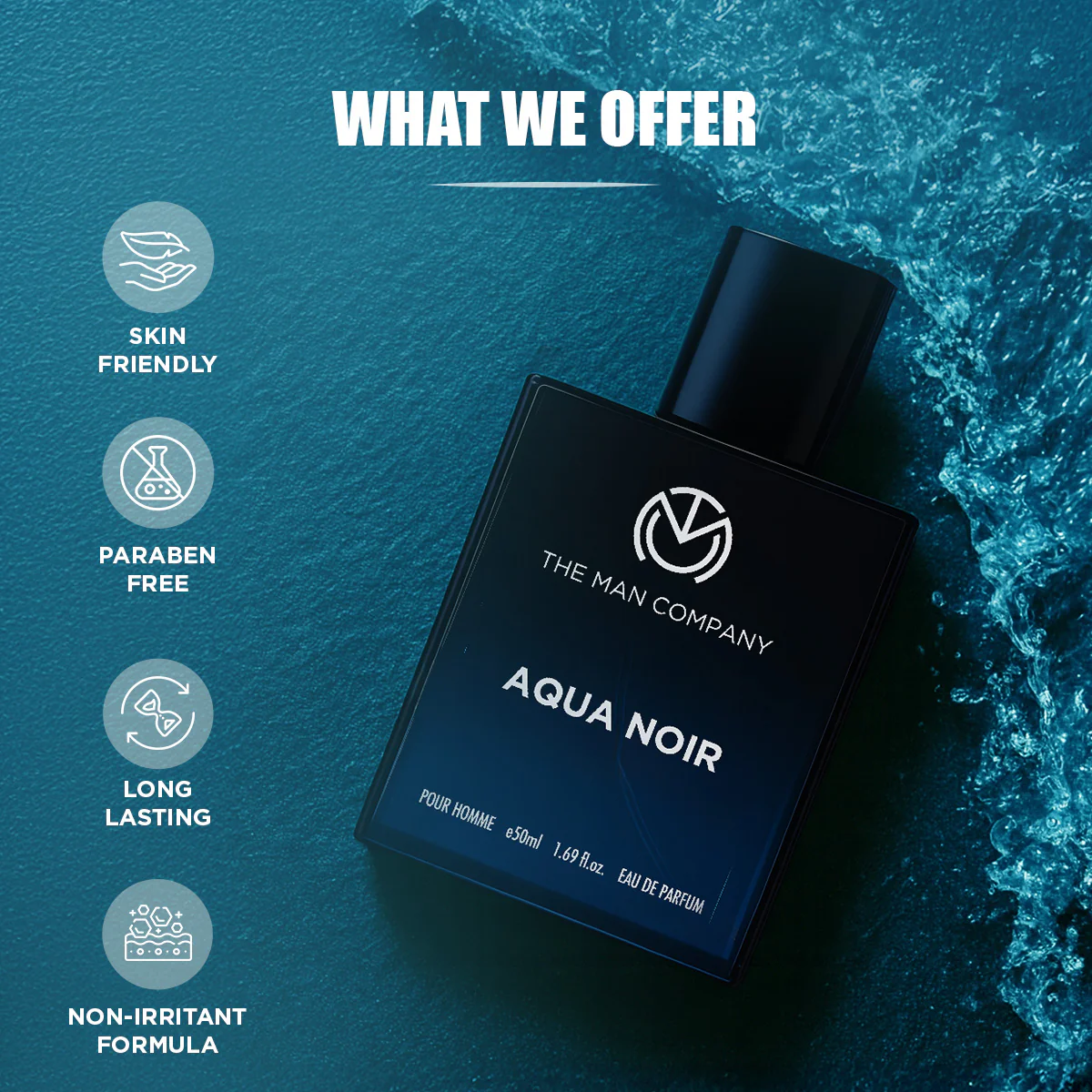 Eau De Parfum | Aqua Noir 50ml - Image 6