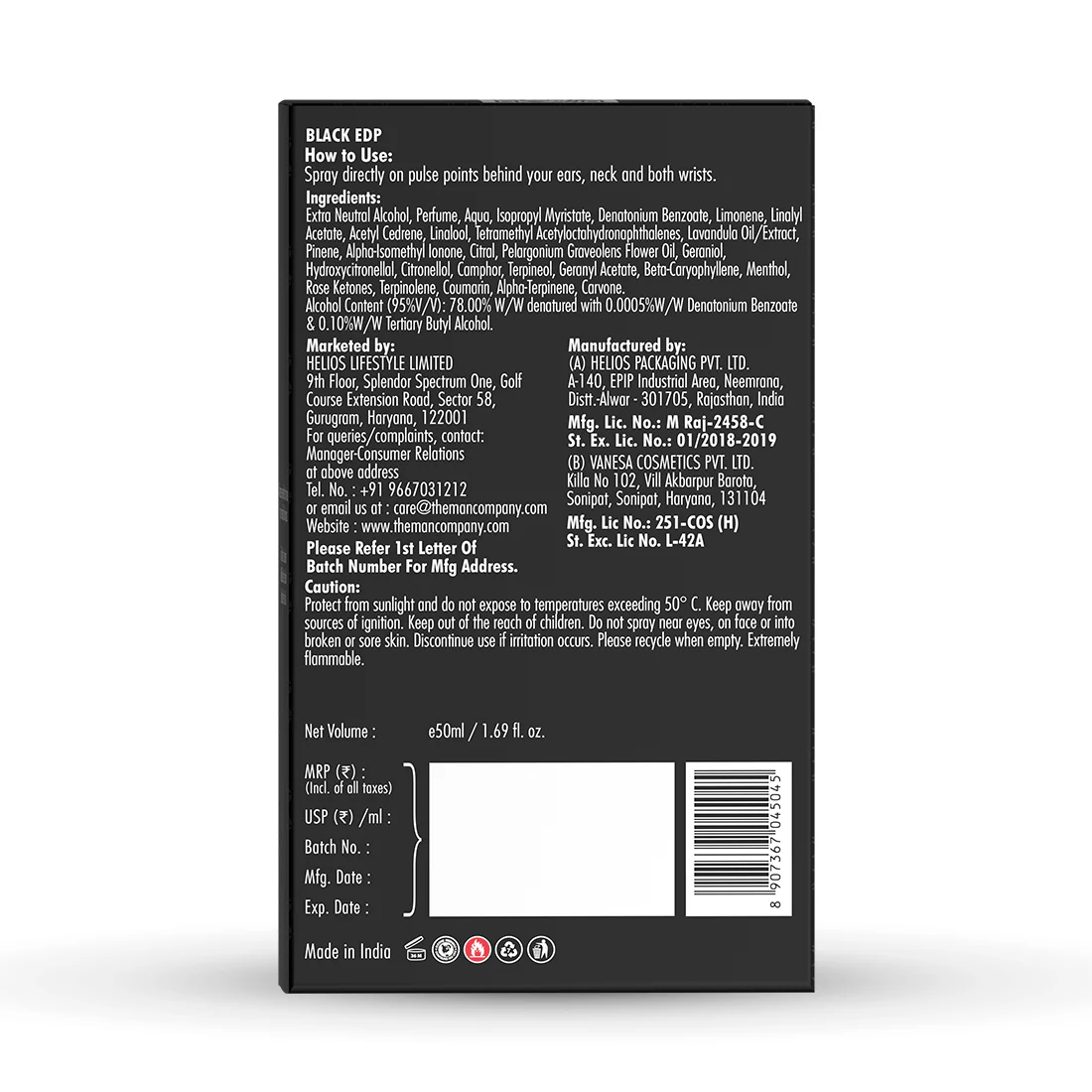 Eau De Parfum | Black (50ml) - Image 10
