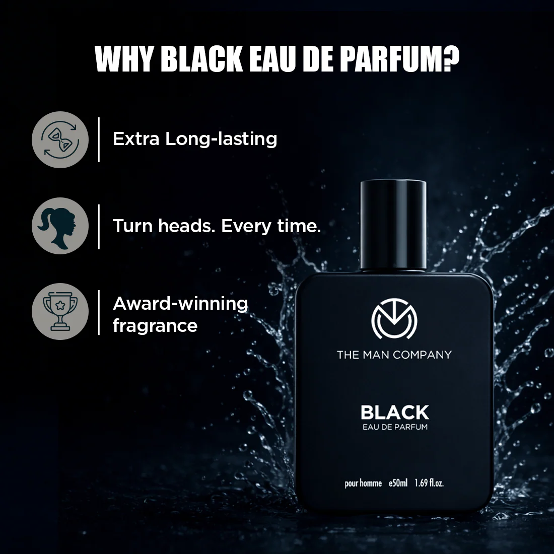 Eau De Parfum | Black (50ml) - Image 4