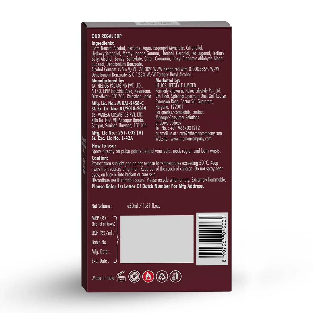 Eau De Parfum | Oud Regal (50ml) - Image 9