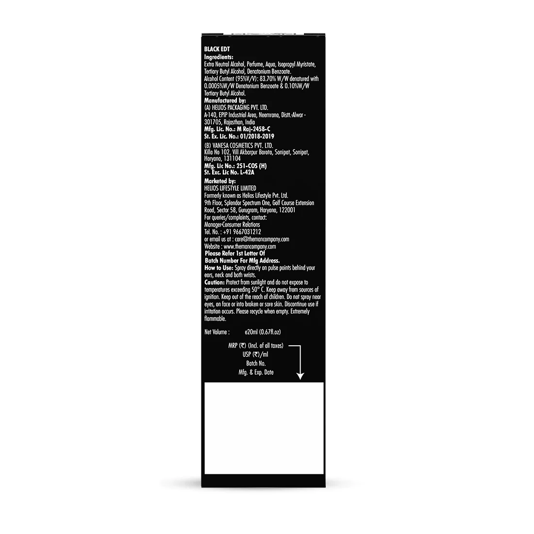 Eau De Toilette | Black (20ml) - Image 10