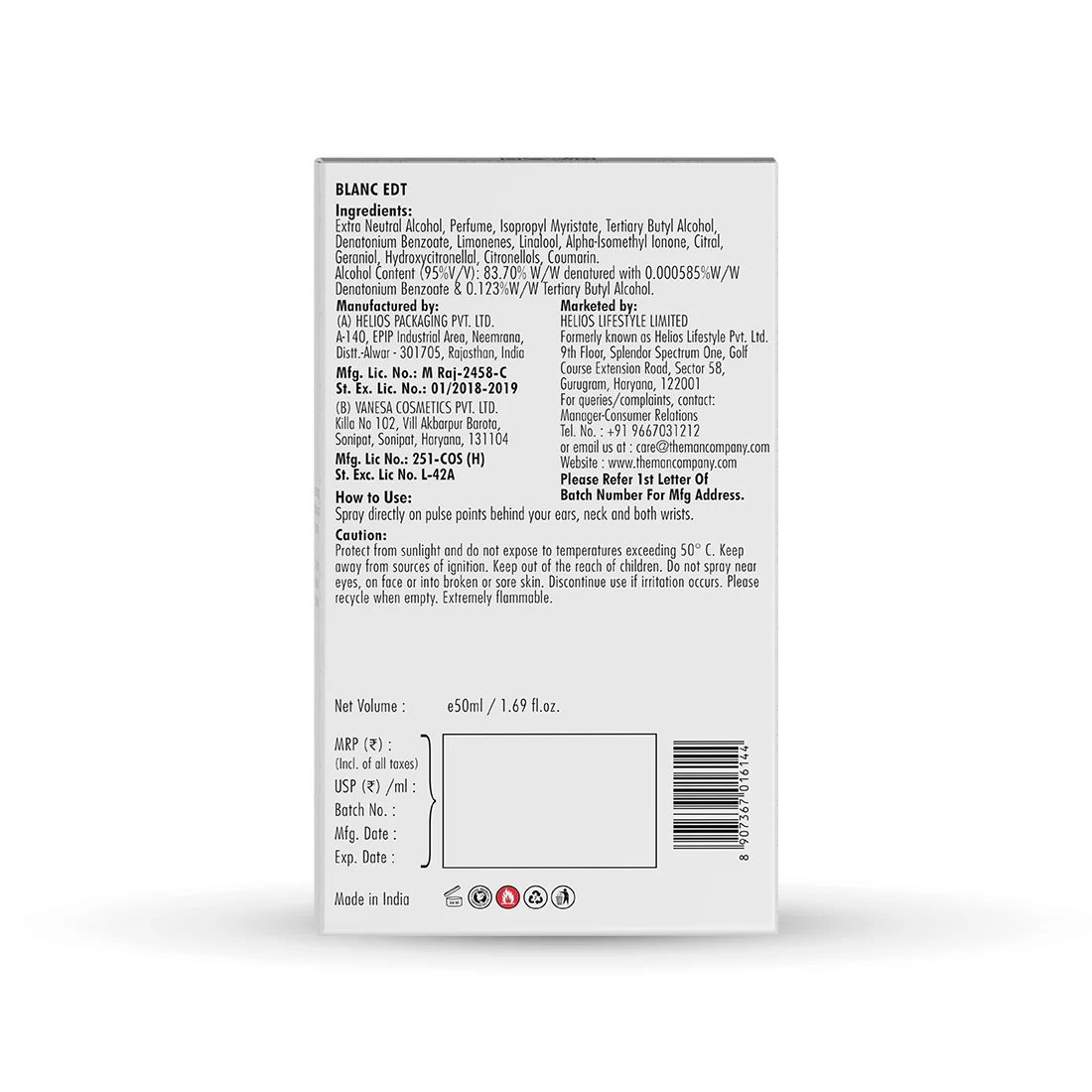 Eau De Toilette | Blanc (50ml) - Image 11