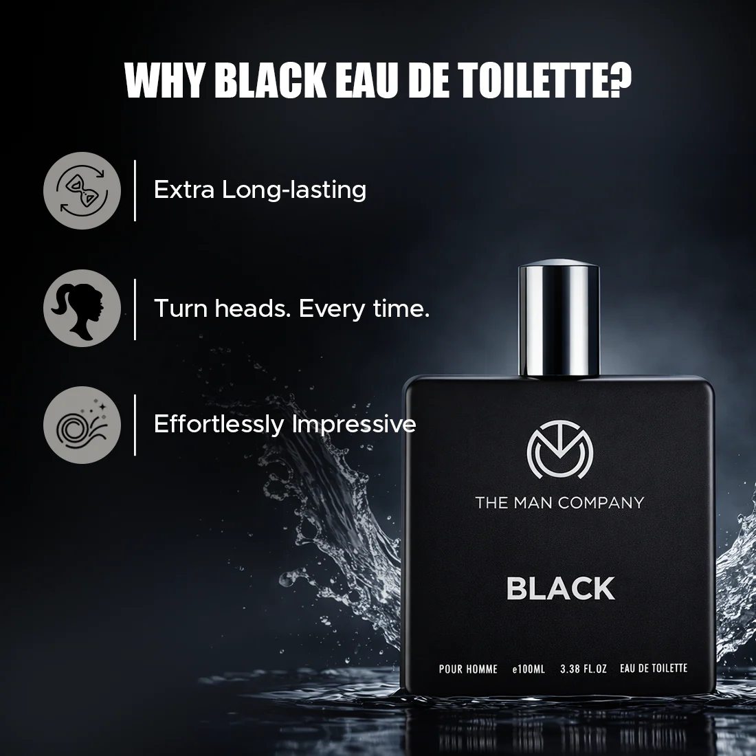 Eau De Toilette I Black (100ml) - Image 3