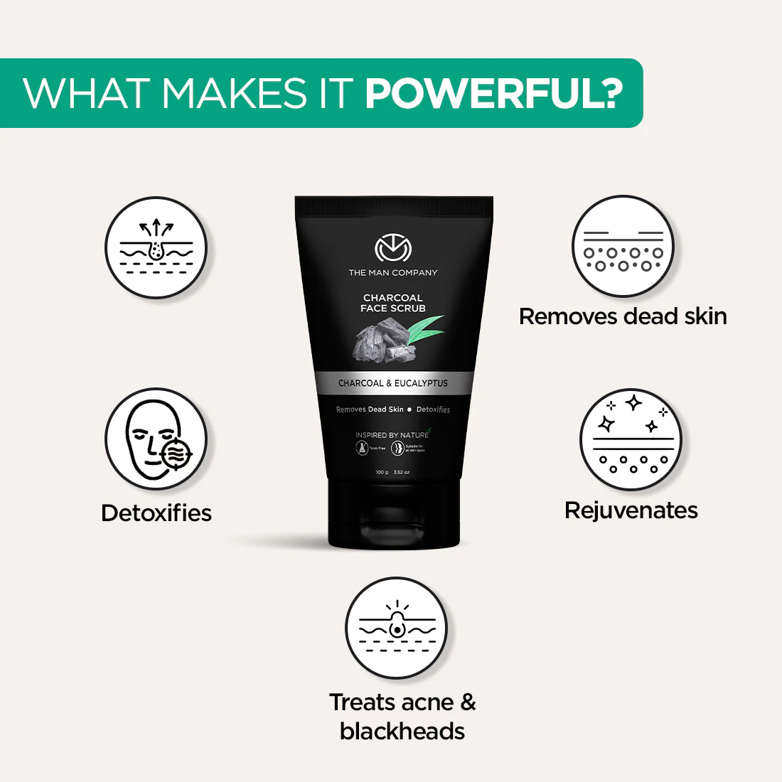 Charcoal Face Scrub | Charcoal & Eucalyptus - Image 15