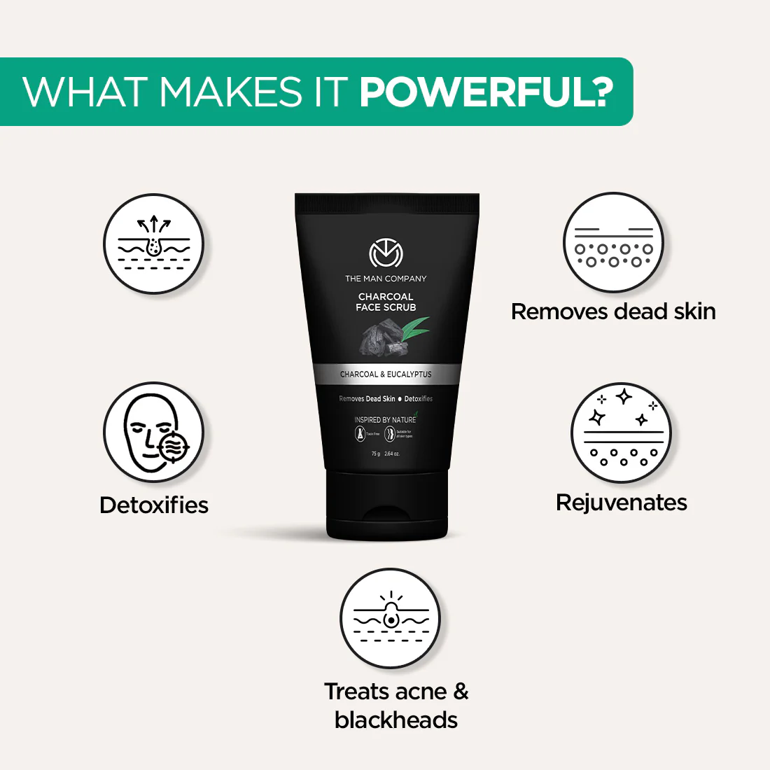 Charcoal Face Scrub | Charcoal & Eucalyptus - Image 26