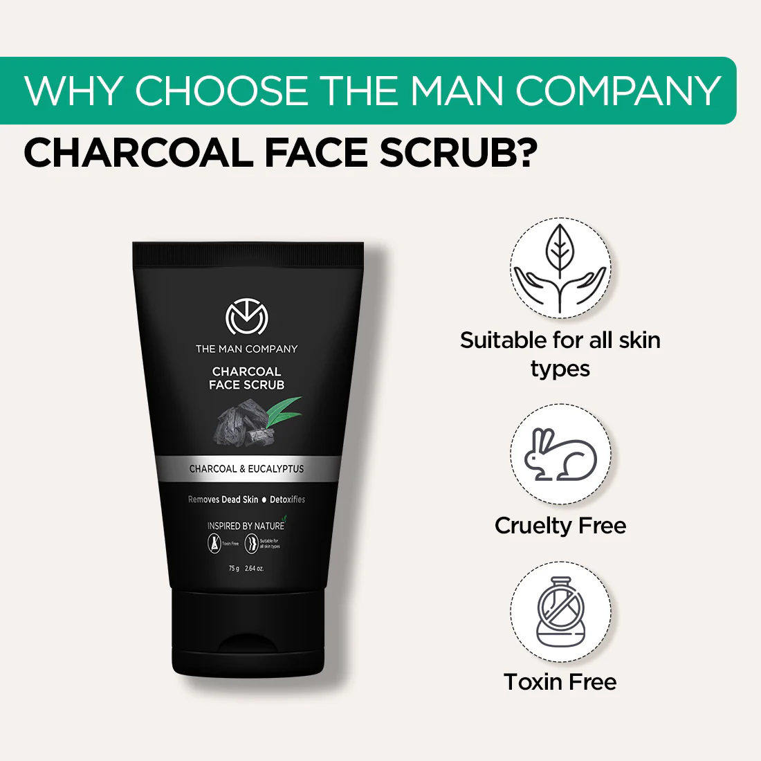 Charcoal Face Scrub | Charcoal & Eucalyptus - Image 28