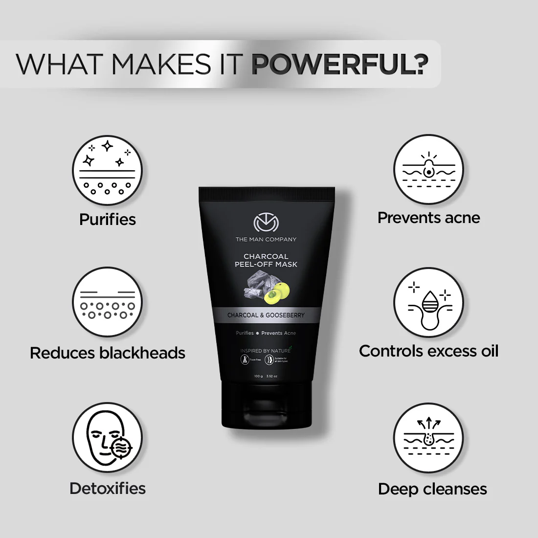 Charcoal Peel Off Mask | Charcoal & Gooseberry - Image 11