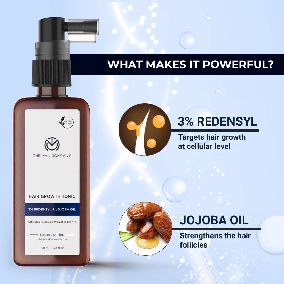 Hair Growth Tonic | 3% Redensyl & Jojoba Oil - Image 2