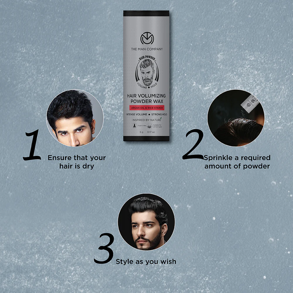 Hair Volumizing Powder Wax | Argan Oil & Rice Starch - Image 6