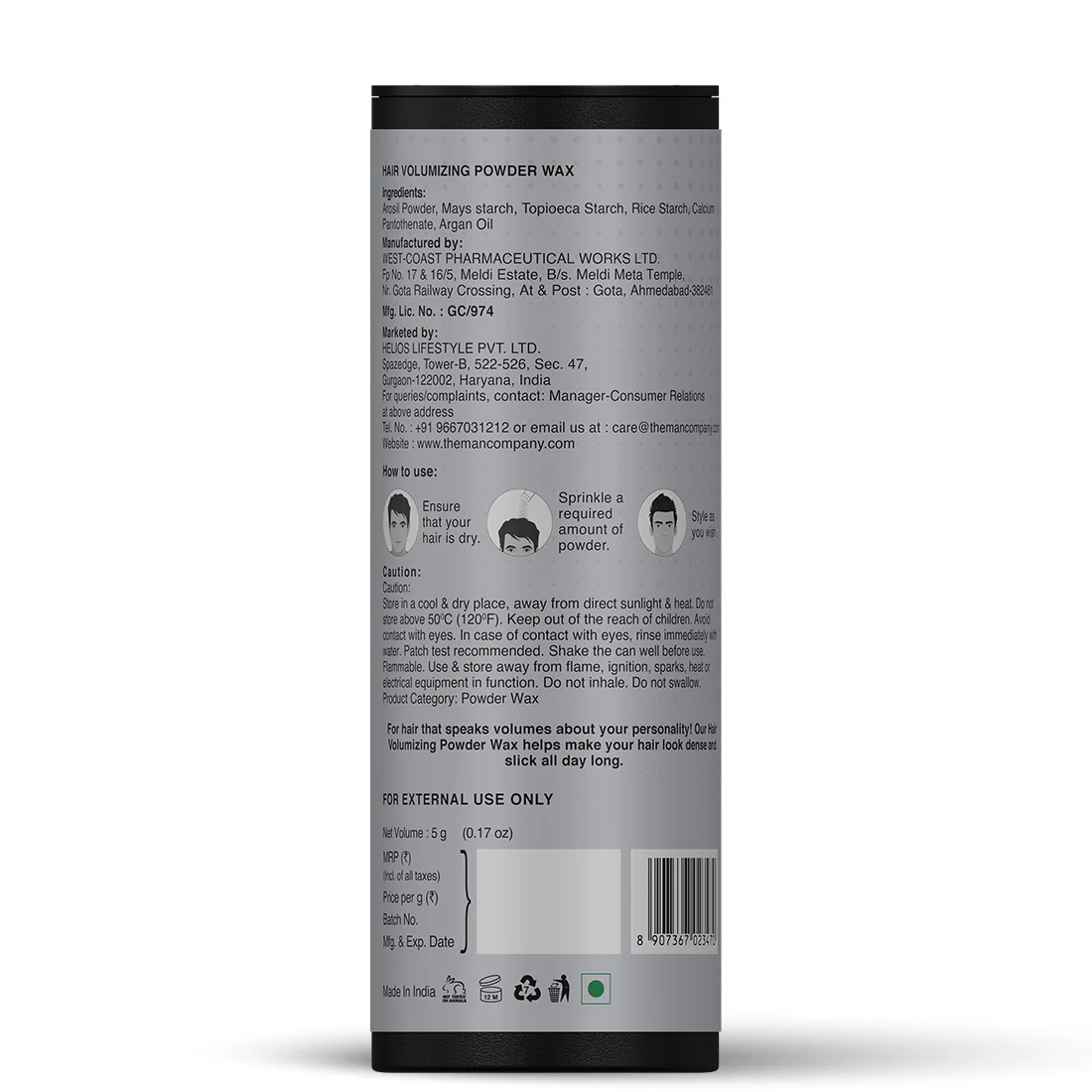 Hair Volumizing Powder Wax | Argan Oil & Rice Starch - Image 8