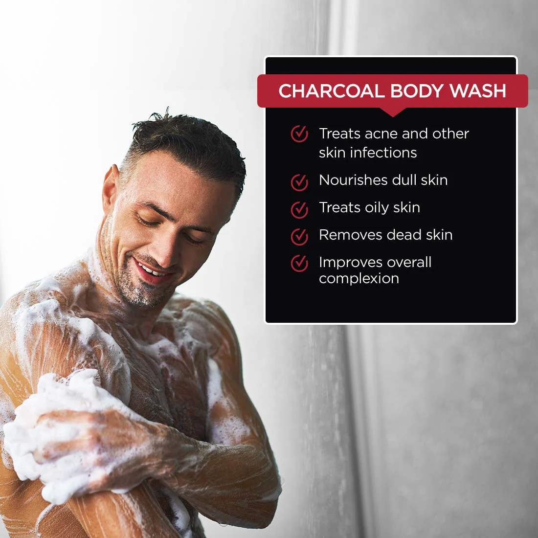 Charcoal Body Wash | Charcoal & Lemongrass - Image 3